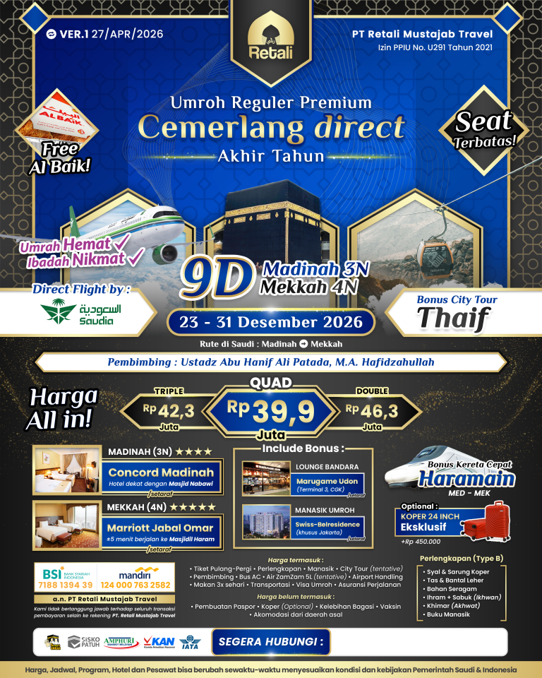 2. Brosur Umroh Cemerlang 23 - 31 Des 2026